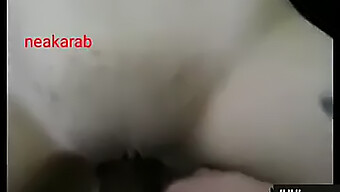 Arab Girlfriend From Lebanon Has Sex With Boyfriend In Red Dress.