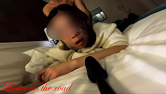 Asian Pussy Gets Pounded By White Cock In Hotel Room - Lover On The Road