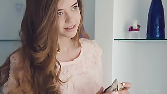 Kay J'S Solo Performance: A Stunning European Teen With Brunette Hair