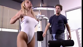 Gym Instructor Drills Sexy Marked Babe With Big Cock