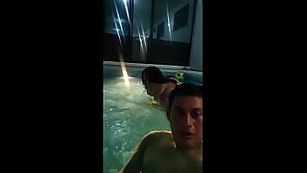 My Friend Joins Me For A Swim And I Surprise Him With Oral Sex