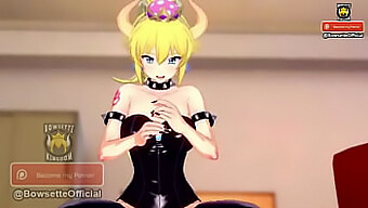 Pov-Video Von Freundin Bowsette, Die Dir Beibringt, Wie Man Masturbiert