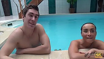 Private Pool Becomes Playground For Erotic Encounters Captured By Hidden Camera