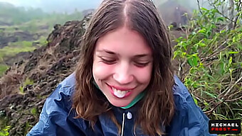 Amateur Teen Gives The Most Daring Oral Sex On A Live Indonesian Volcano - First-Person View