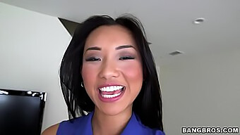 Alina Li, A Young Asian Beauty, Eagerly Receives A Massive Oral Pleasure From Brannon Rhoades In This Bangbros Video