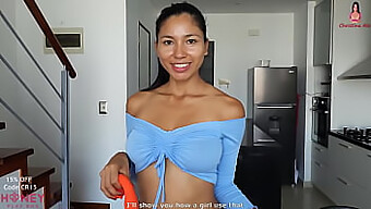 Christina Rio Pleasures Herself With A Vibrator Before Sharing It With A Man - Female Masturbation And Orgasm