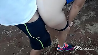 Outdoor Walking With A Butt Plug For A Fetishist