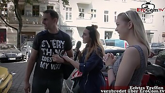 Amateur Deutscher Reporter Findet Ein Paar Für Sein Erstes Richtiges Date Auf Der Straße