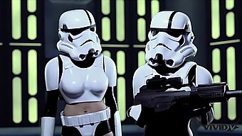 Dua Stormtroopers Terlibat Dalam Seks Wookie Yang Tegar Dalam Parodi Panas