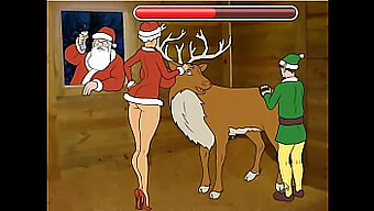 Mrs. Claus'S Naughty Adventure In A Christmas-Themed Sex Game