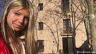 Young Blonde'S Outdoor Adventure In Barcelona