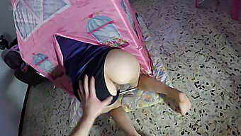 Amadora Italiana Lollolara91 Fica Presa Em Creampie Pov Em Uma Tenda