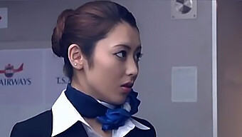 Ayu Sakurai'S Seductive Airline Stewardess Performance